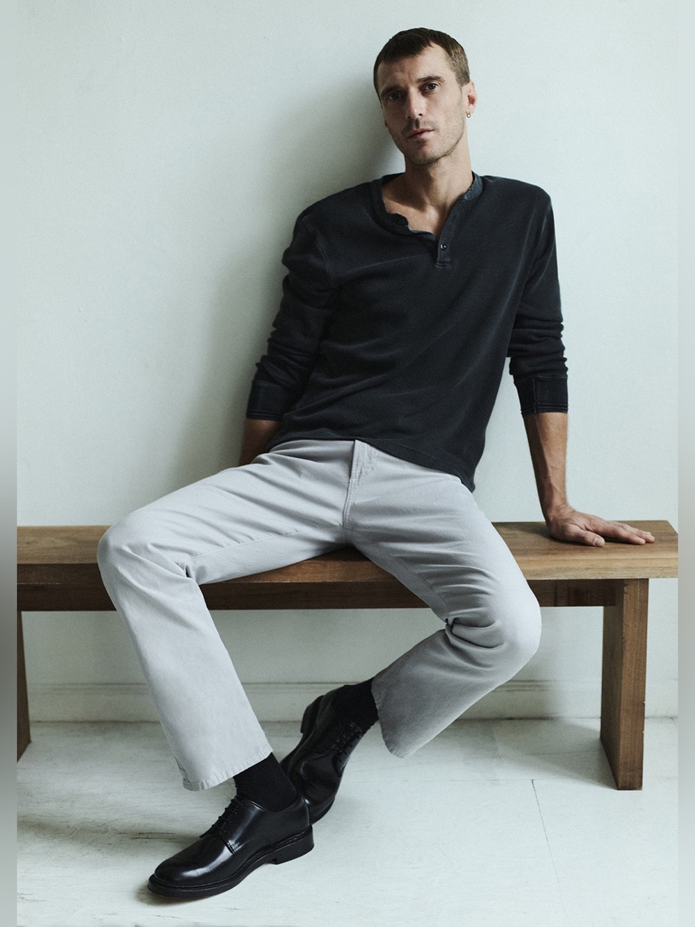 Citizens of Humanity Men’s Elijah Straight Linen Pants Stone Grey 31 NWT